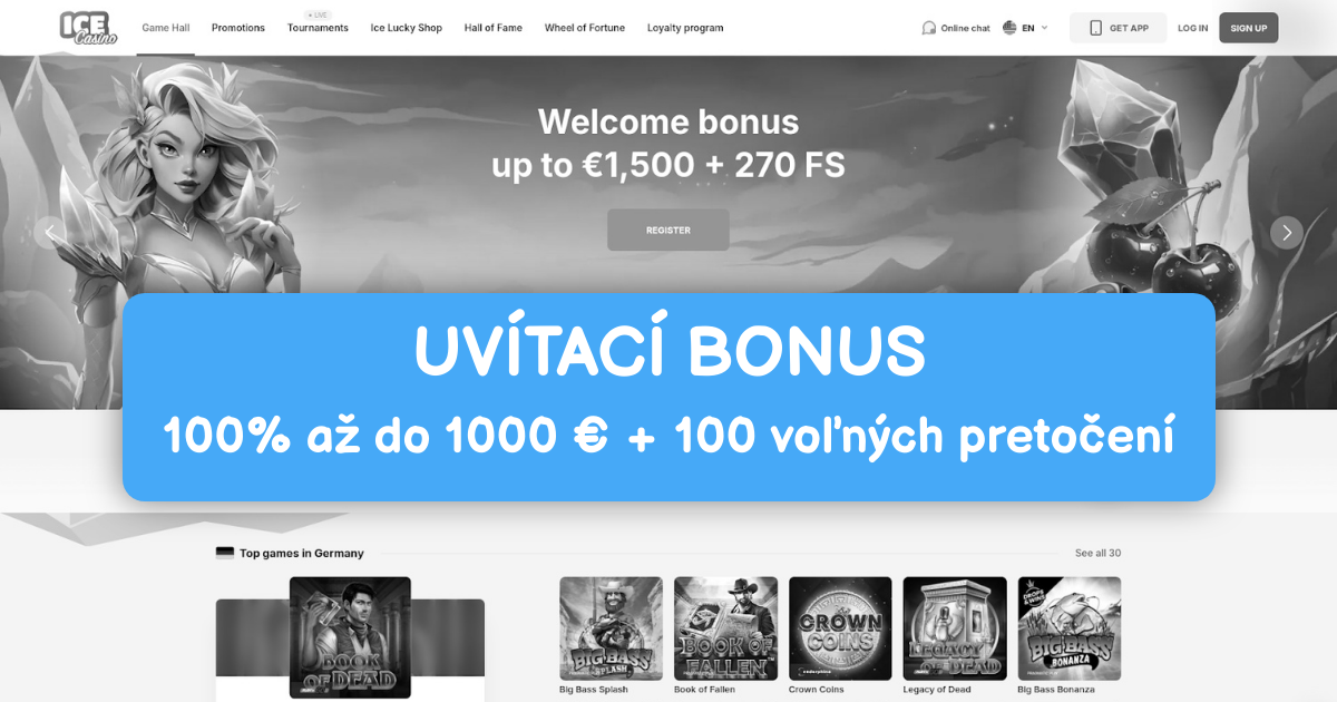 Ice Casino welcome bonus
